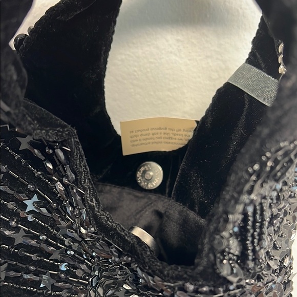 ✨Glamorous Black Sparkle Hobo Bag 🖤🤍 - Picture 9 of 10